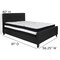 Flash Furniture Platform Bed Set, Tribeca, Full, Black HG-BM-22-GG - alternate 3